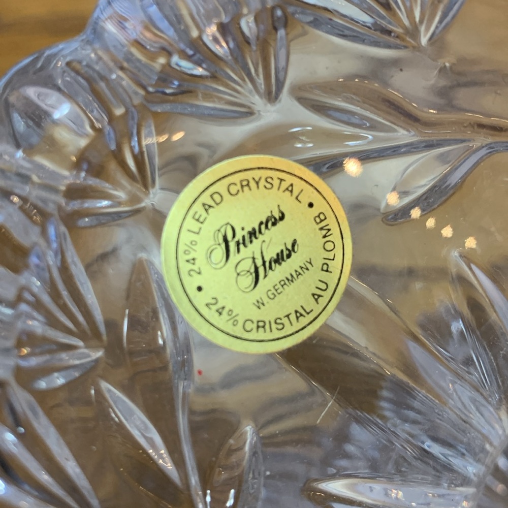 Vintage Princess House Crystal Basket - Picture 6 of 6